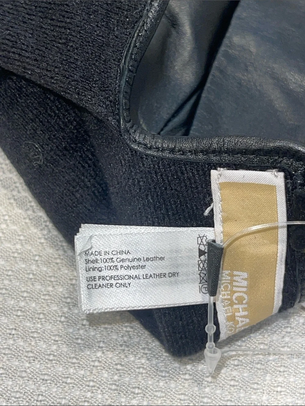 Michael Kors black leather